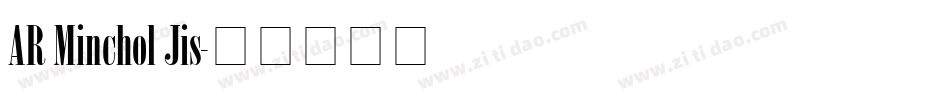 AR Minchol Jis字体转换
